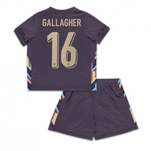 England Conor Gallagher #16 Udebanesæt Børn EM 2024 Kort ærmer (+ korte bukser)